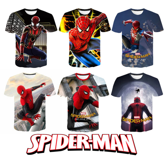 Spiderman T-Shirt Allover Print für Jungen & Männer