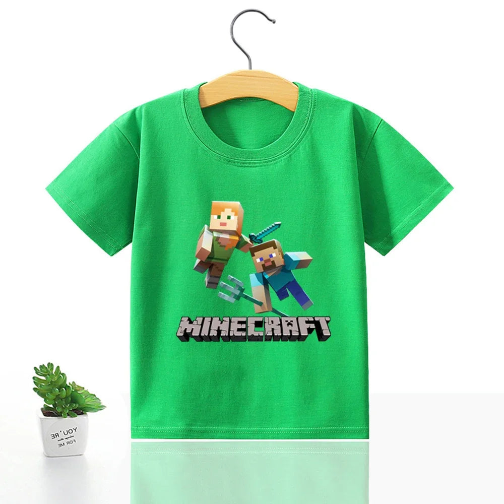 Minecraft T-Shirt für Jungen & Mädchen