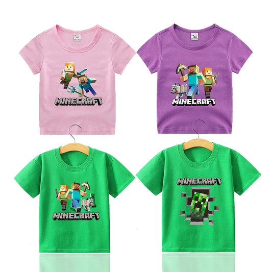 Minecraft T-Shirt für Jungen & Mädchen