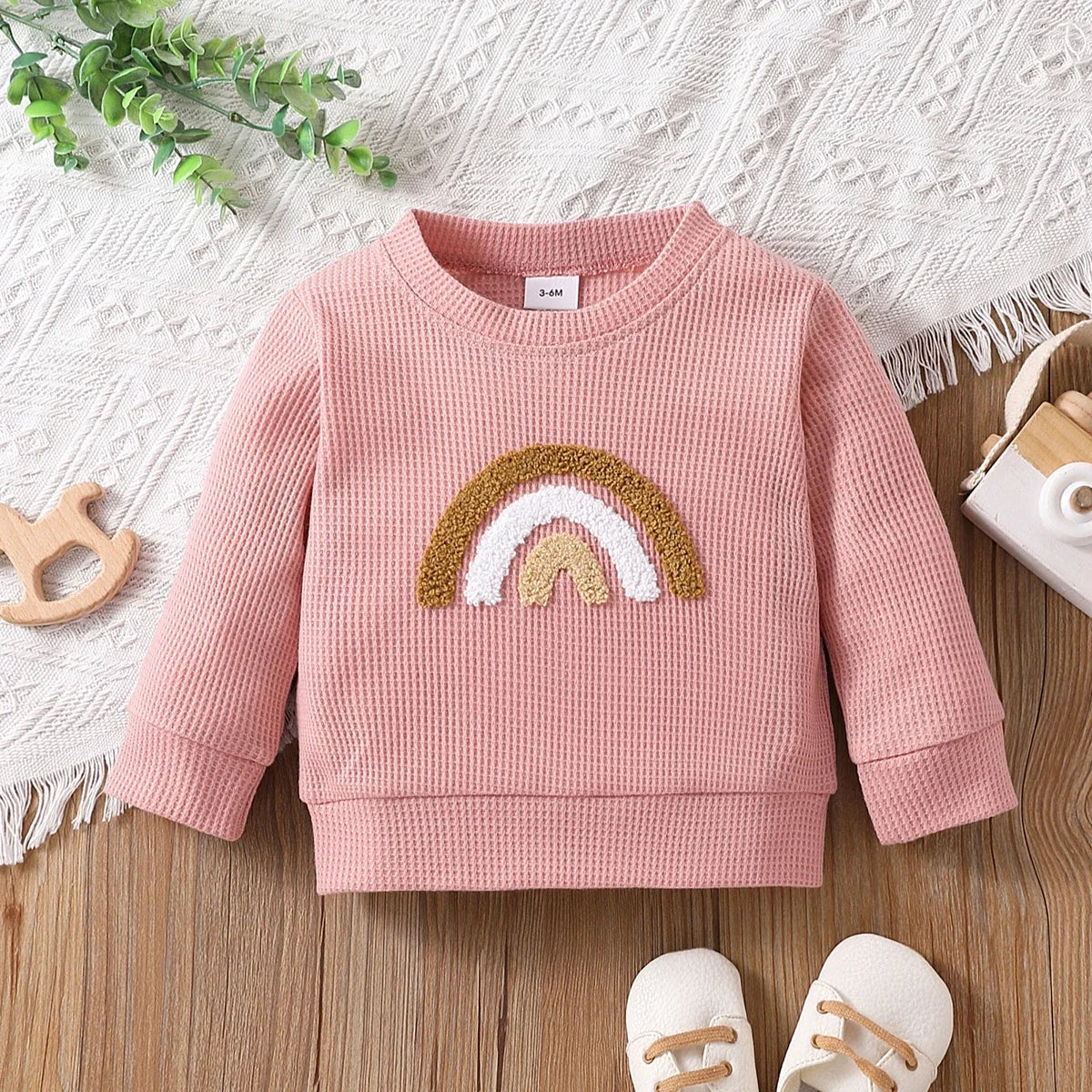 Regenbogen-Sweatshirt für Kinder – Farbenfrohe Gemütlichkeit von Modern Kid