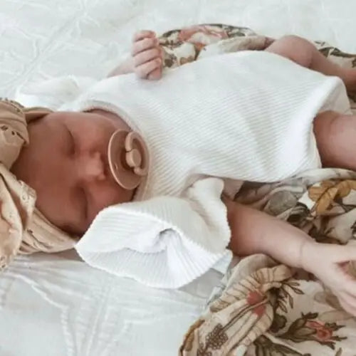 Body mit Flügelärmel im Rippstrickdesign für Mädchen