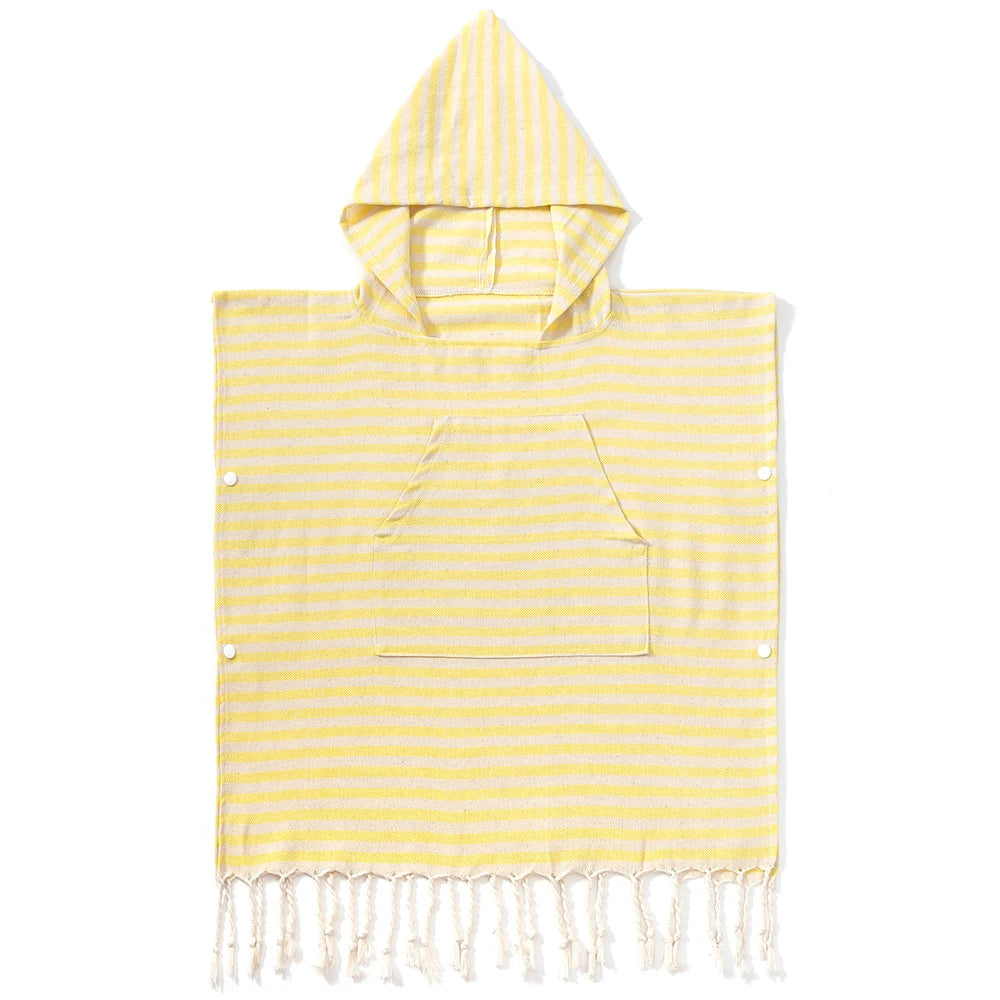 Kuscheliger Kinder-Poncho aus 100% Baumwolle