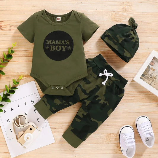 Set 3-teilig für Babys & Kleinkinder | Mamas Boy Camouflage