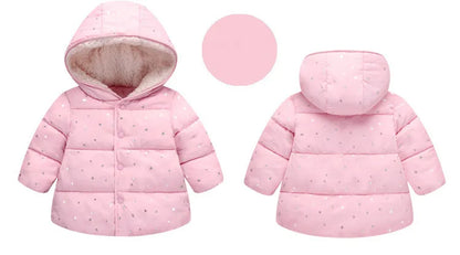 Winterjacke mit Kapuze / Innenleben aus Teddyfell