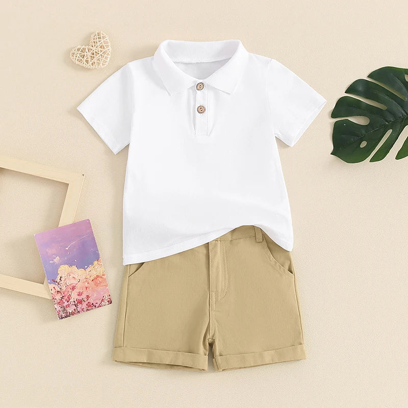 Jungen-Poloshirt & Shorts Set