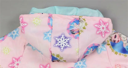 Regenjacke / Übergangsjacke für Mädchen / Blau oder Rosa