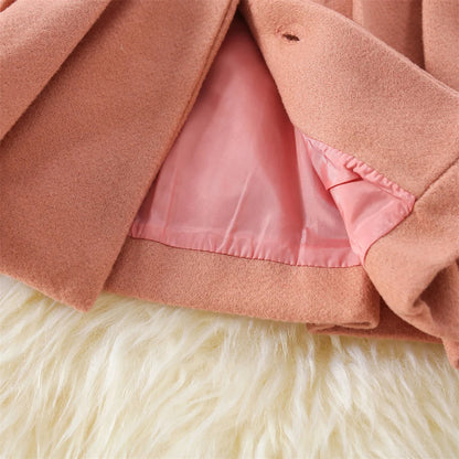Baby Mantel für Mädchen - Schwarz, Rosa oder Beige
