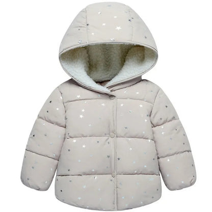 Winterjacke mit Kapuze / Innenleben aus Teddyfell