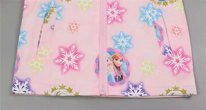 Regenjacke / Übergangsjacke für Mädchen / Blau oder Rosa