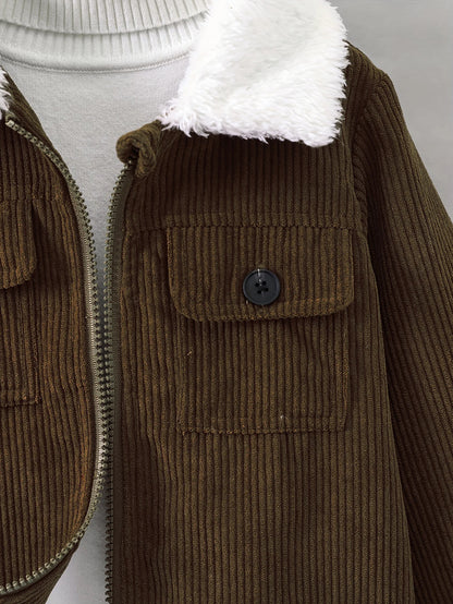 Kuschelweiche Cordjacke "Abenteuerzeit" für Jungen