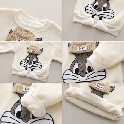 Trendiges 2-Teiler Kinder Outfit für Jungen mit Cartoon-Motiv