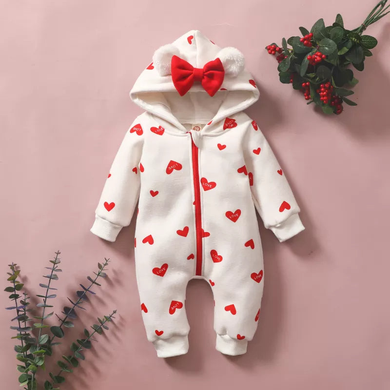 Baby Overall mit Kapuze | Little Sweet Heart