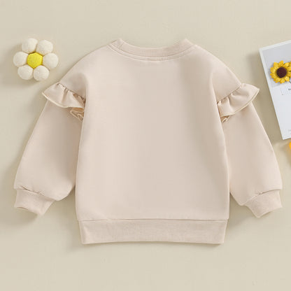 Kuschelweicher Rüschen-Sweater für Mädchen