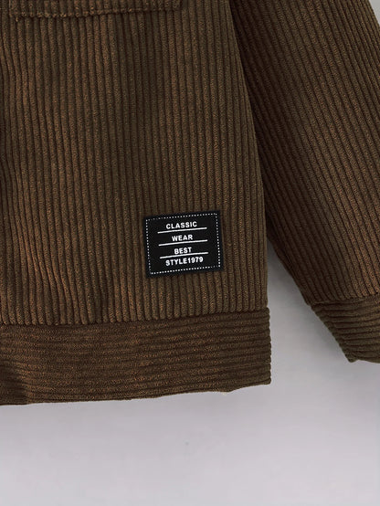 Kuschelweiche Cordjacke "Abenteuerzeit" für Jungen