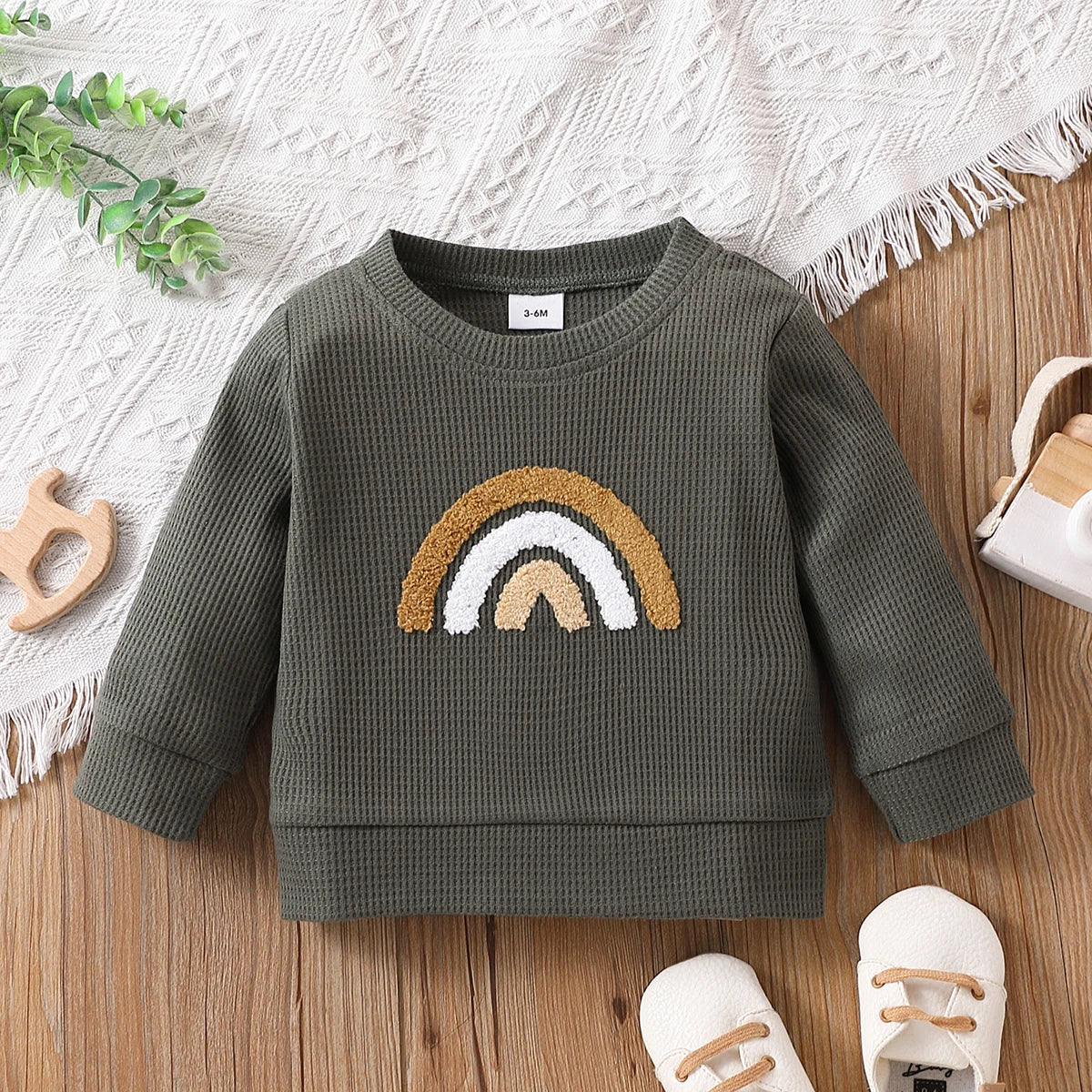 Regenbogen-Sweatshirt für Kinder – Farbenfrohe Gemütlichkeit von Modern Kid