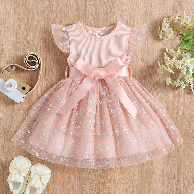 Kleid Ärmellos in Rosa & Lila | Little Star