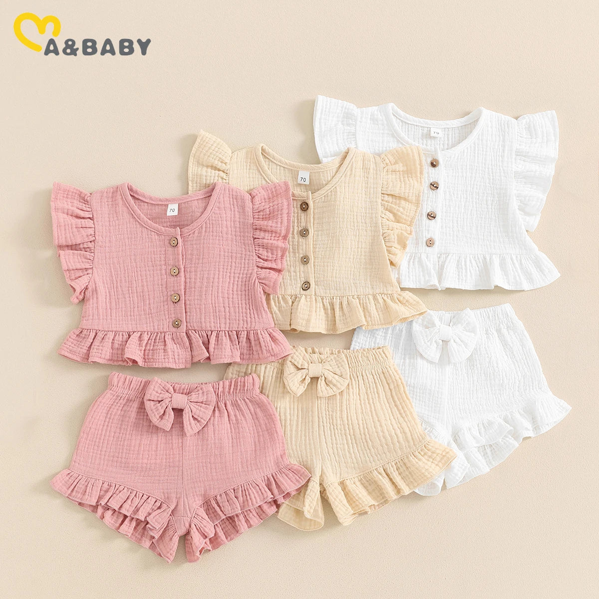 2-teiliges Baby Set – Süße Babymode für kleine Mädchen
