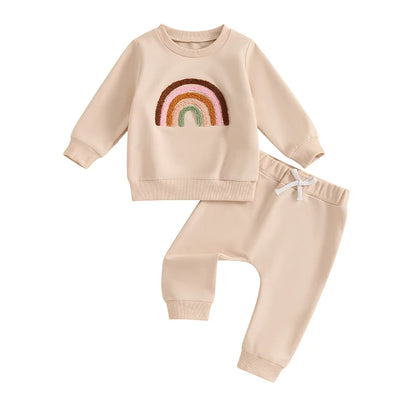 Baby Set 2-teilig für Mädchen | Regenbogen