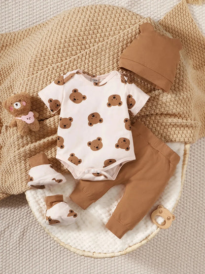 Baby Set 3-teilig für Jungen | Bär