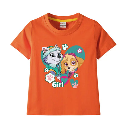 Mädchen T-Shirt in verschiedenen Farben