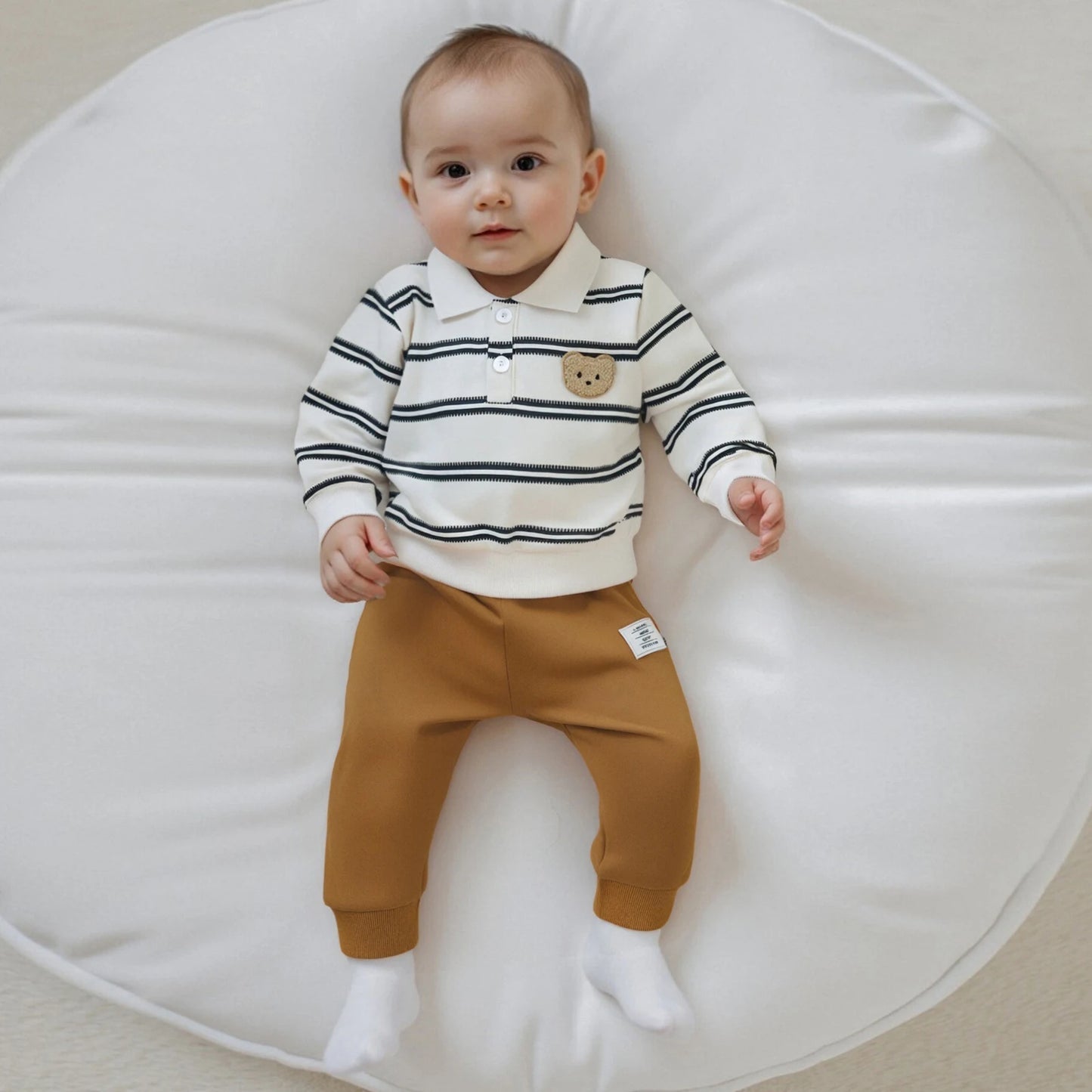 2-teiliges Kinder-Outfit mit Streifen-Shirt & Hose