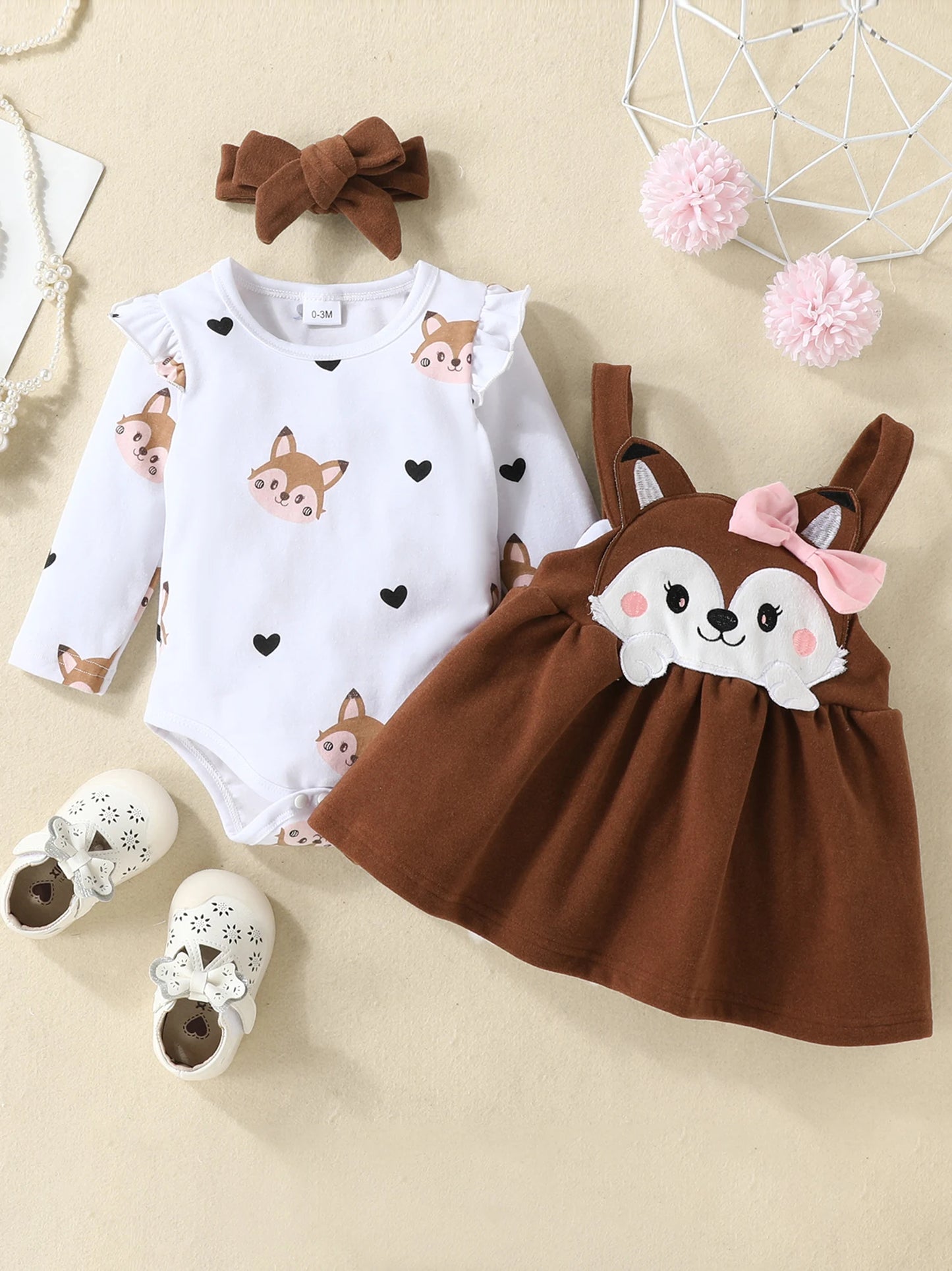 Baby Set 3-teilig Mädchen | Fuchs