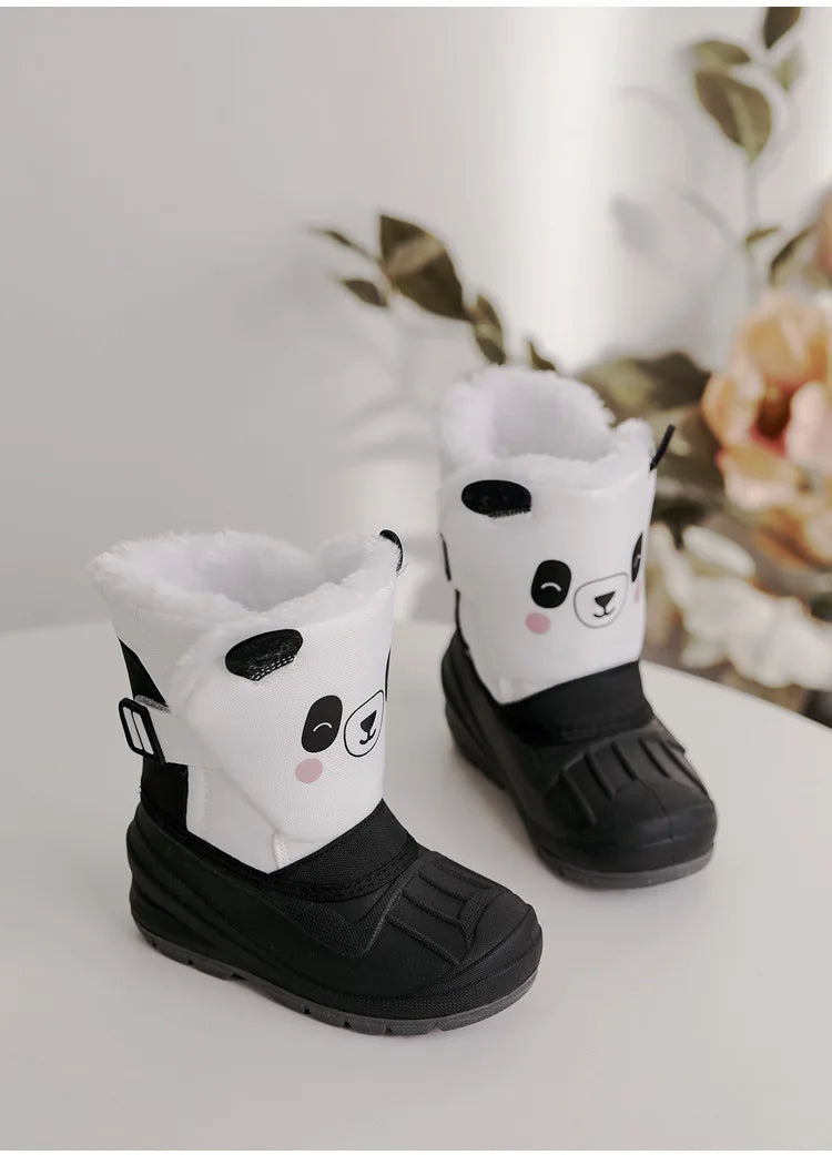 Kuschelige Panda-Winterstiefel für Kinder – Wärme und Spaß in jedem Schritt