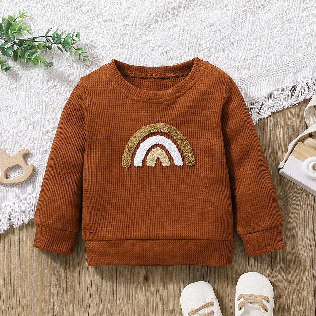 Regenbogen-Sweatshirt für Kinder – Farbenfrohe Gemütlichkeit von Modern Kid