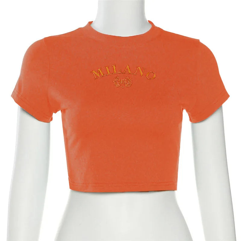 Milano Crop T-Shirt – Trendige Jugendmode für Mädchen & Teenager