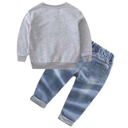 2-teiliges Set | Pullover & Jeans | Stylisches Outfit für Jungen
