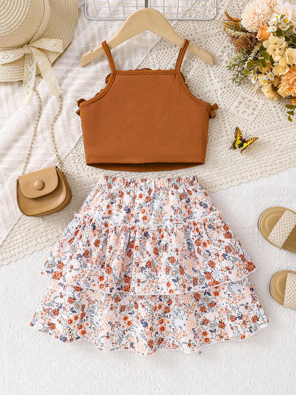 2-teiliges Mädchen Set „Blumenzauber“