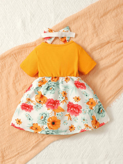 Baby Mädchen Kleid-Set „Blütenzauber“