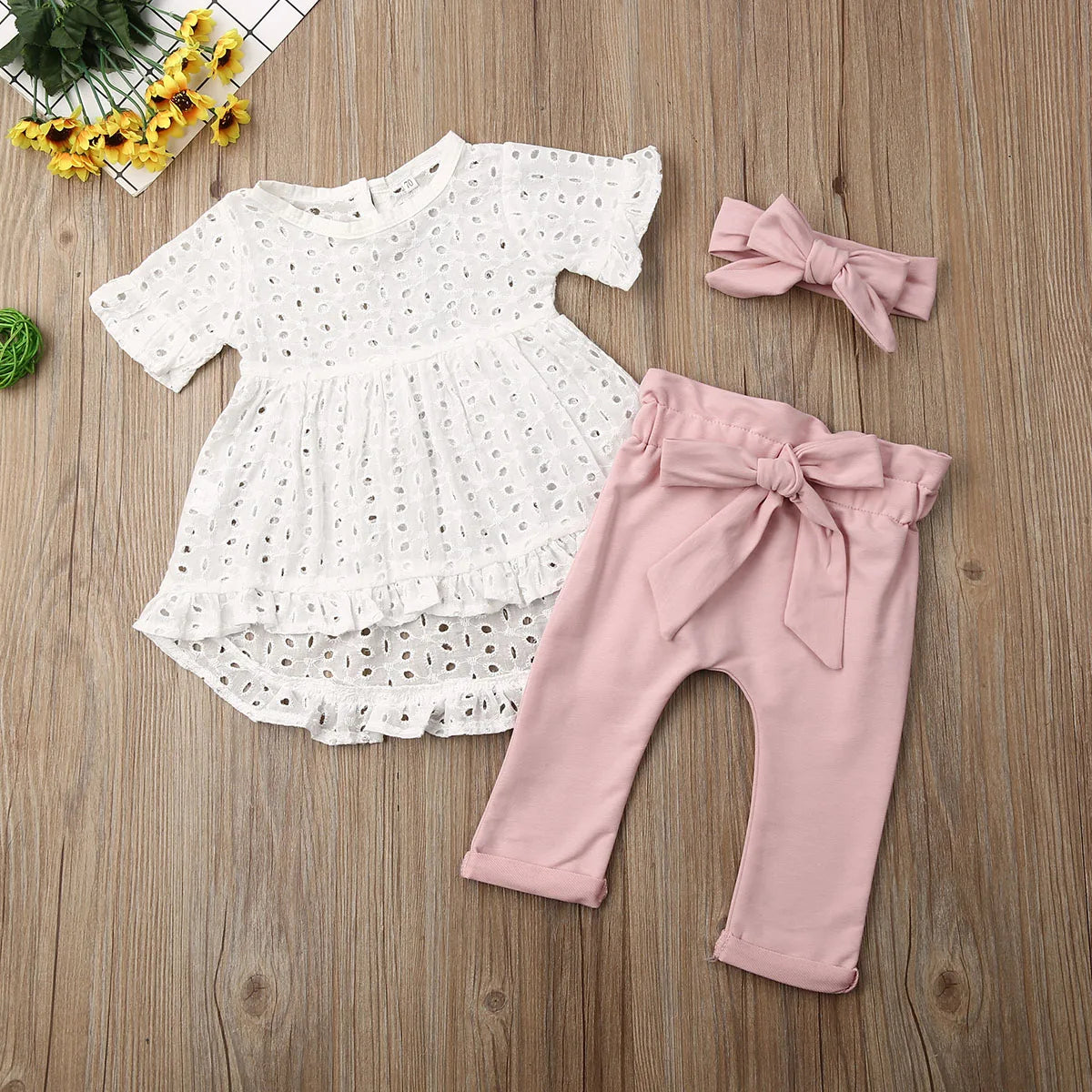 Baby Set 2-teilig für Mädchen | Bluse & Hose