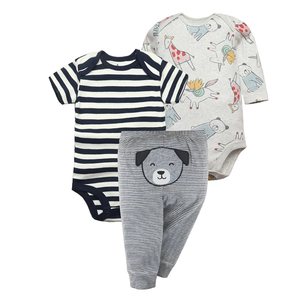 Baby Set 3-teilig für Jungen in verschiedenen Designs