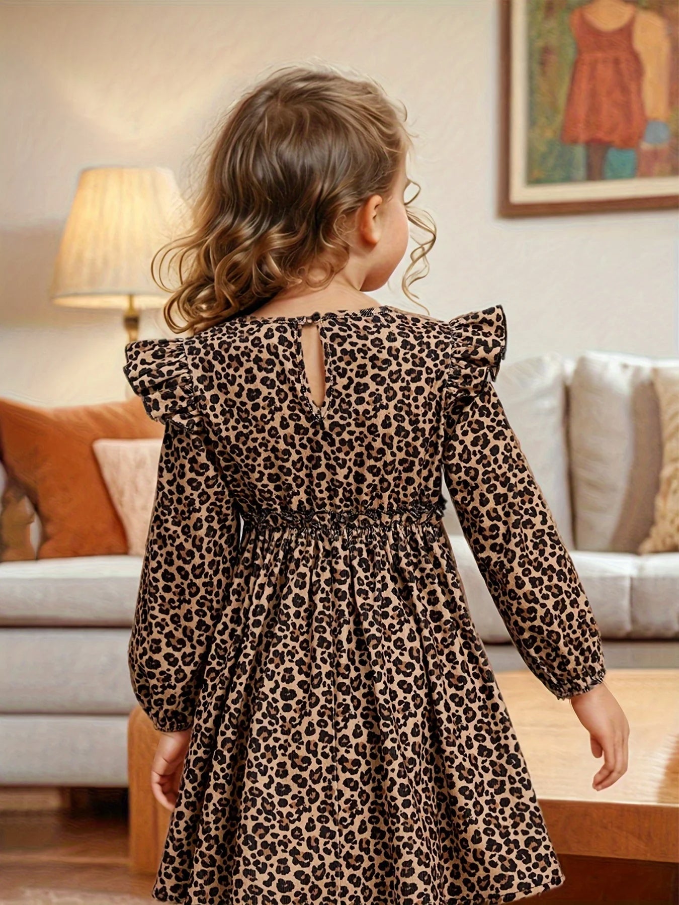 Mädchen Kleid mit Leopardenmuster – Stilvoll & Bequem für kleine Trendsetterinnen