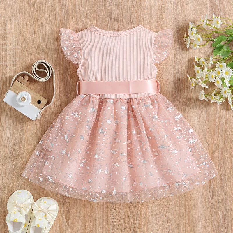 Kleid Ärmellos in Rosa & Lila | Little Star