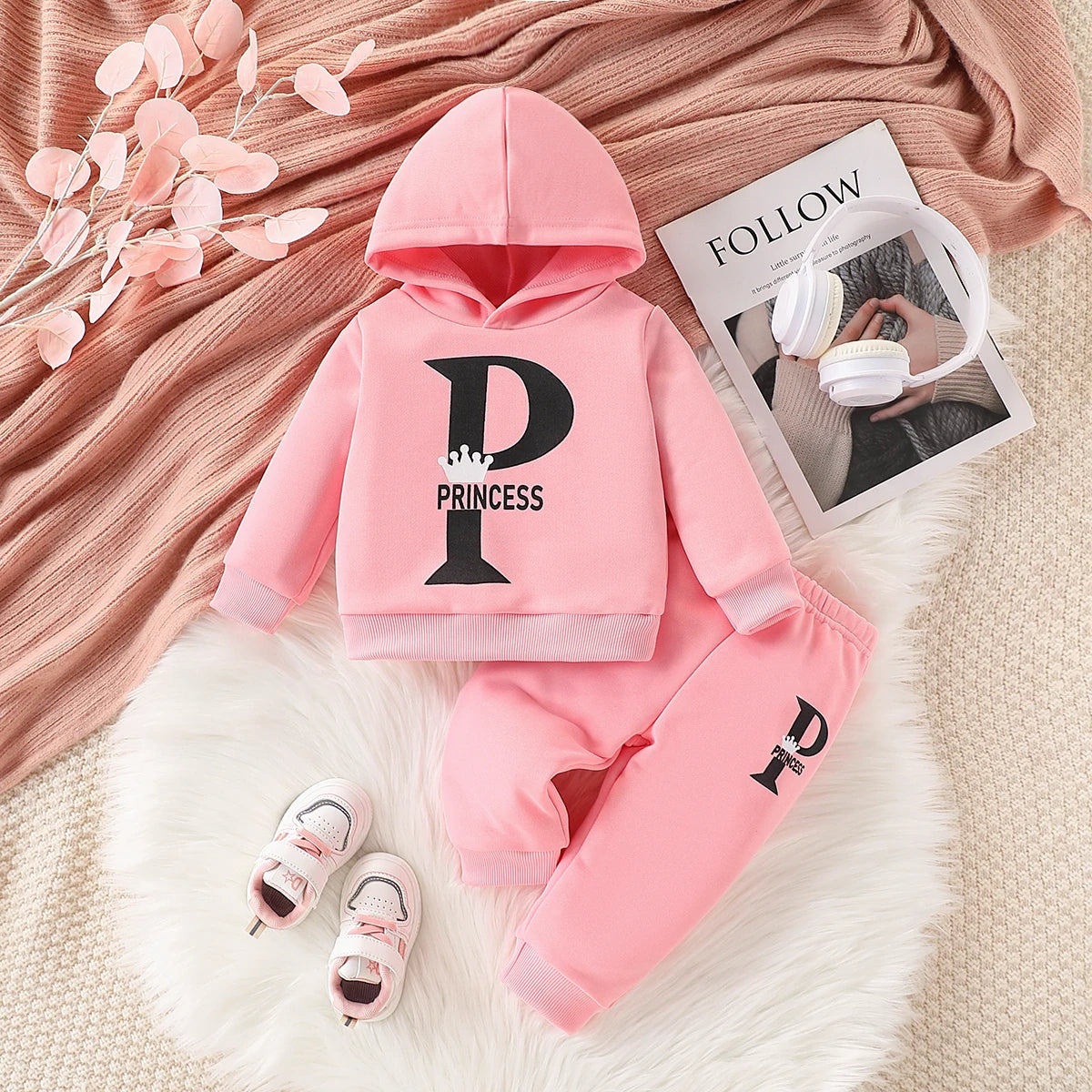 2-teiliges Mädchen-Outfit Princess Edition – Komfort & Stil in Rosa
