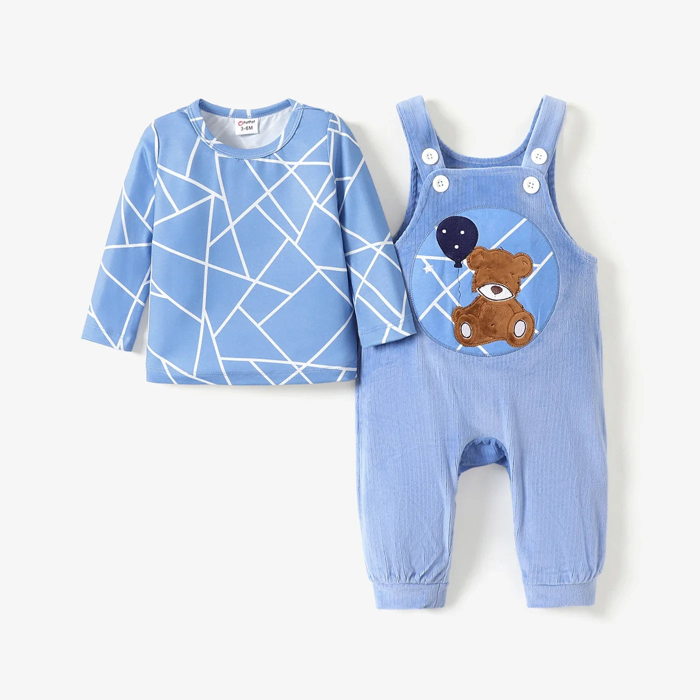 Kuschelweiches Baby-Set "Bärchenzauber" – Strampler & Langarmshirt