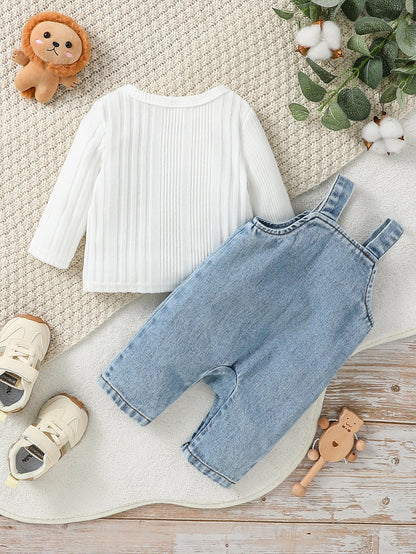 Liebevolle Latzhose "I ❤️ Mama" – Für die Kleinsten mit Stil