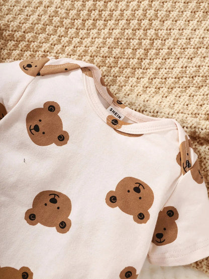 Baby Set 3-teilig für Jungen | Bär