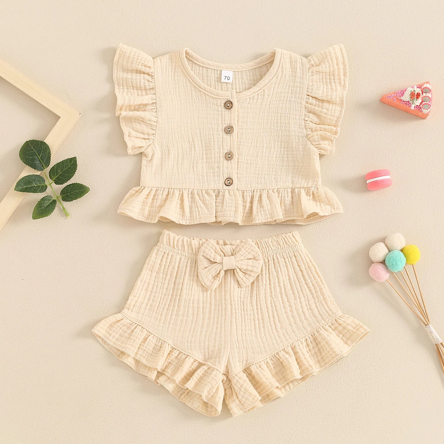 2-teiliges Baby Set – Süße Babymode für kleine Mädchen