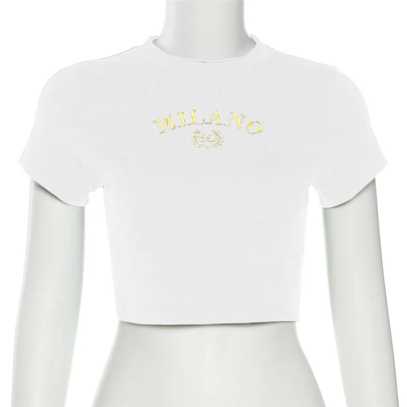 Milano Crop T-Shirt – Trendige Jugendmode für Mädchen & Teenager