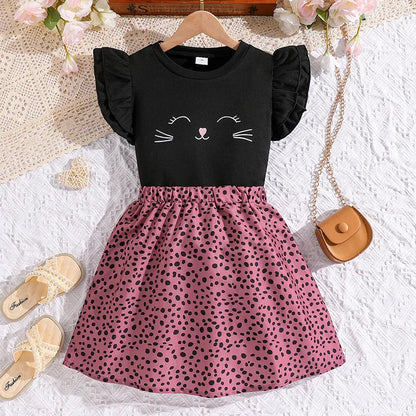 Zauberhaftes Katzenkleid für Mädchen