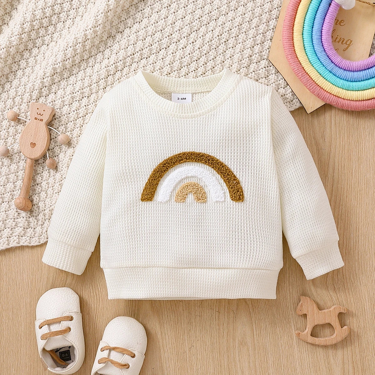 Regenbogen-Sweatshirt für Kinder – Farbenfrohe Gemütlichkeit von Modern Kid