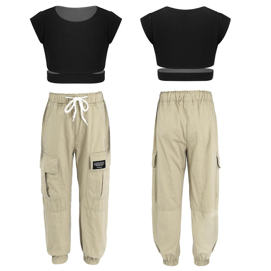 Set für Mädchen | Top & Cargohose