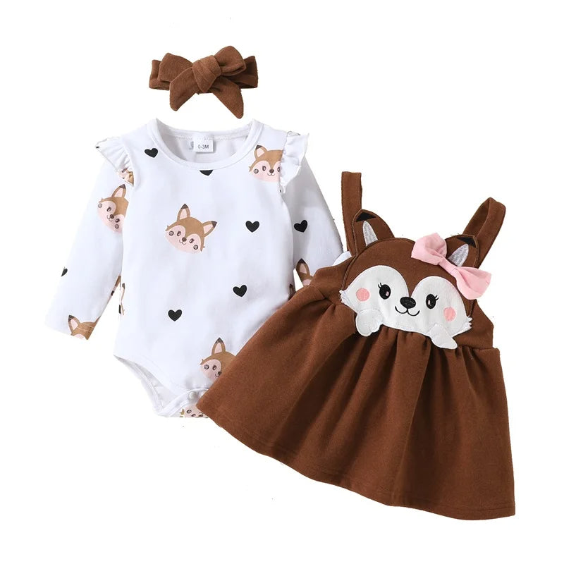 Baby Set 3-teilig Mädchen | Fuchs