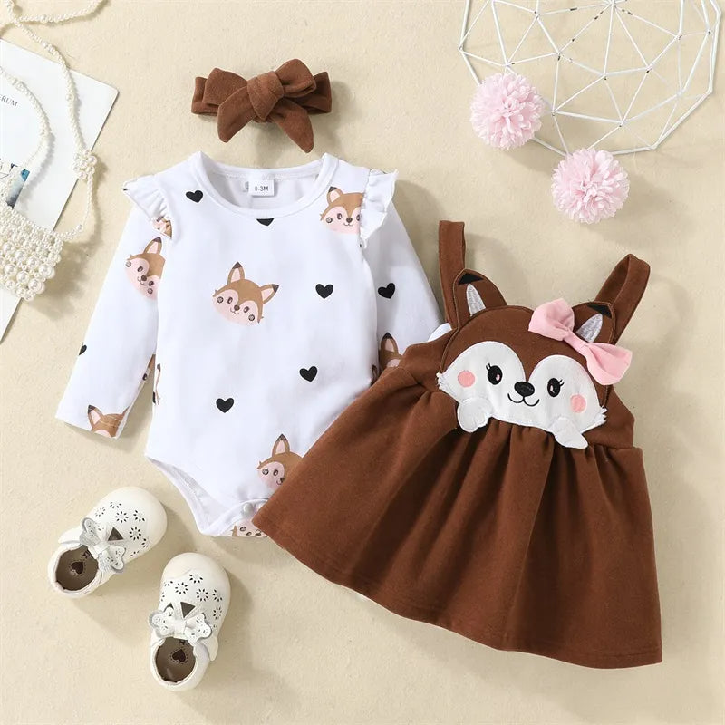 Baby Set 3-teilig Mädchen | Fuchs