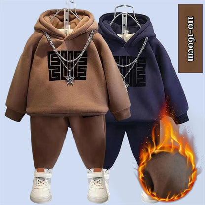 Kuscheliger Kinder-Hoodie-Set "Winterzauber"