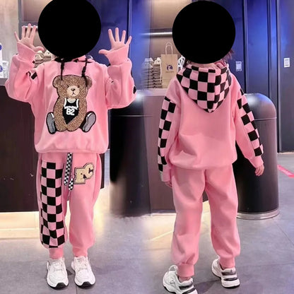 Kuscheliger Bären-Hoodie & Jogger-Set für Kinder