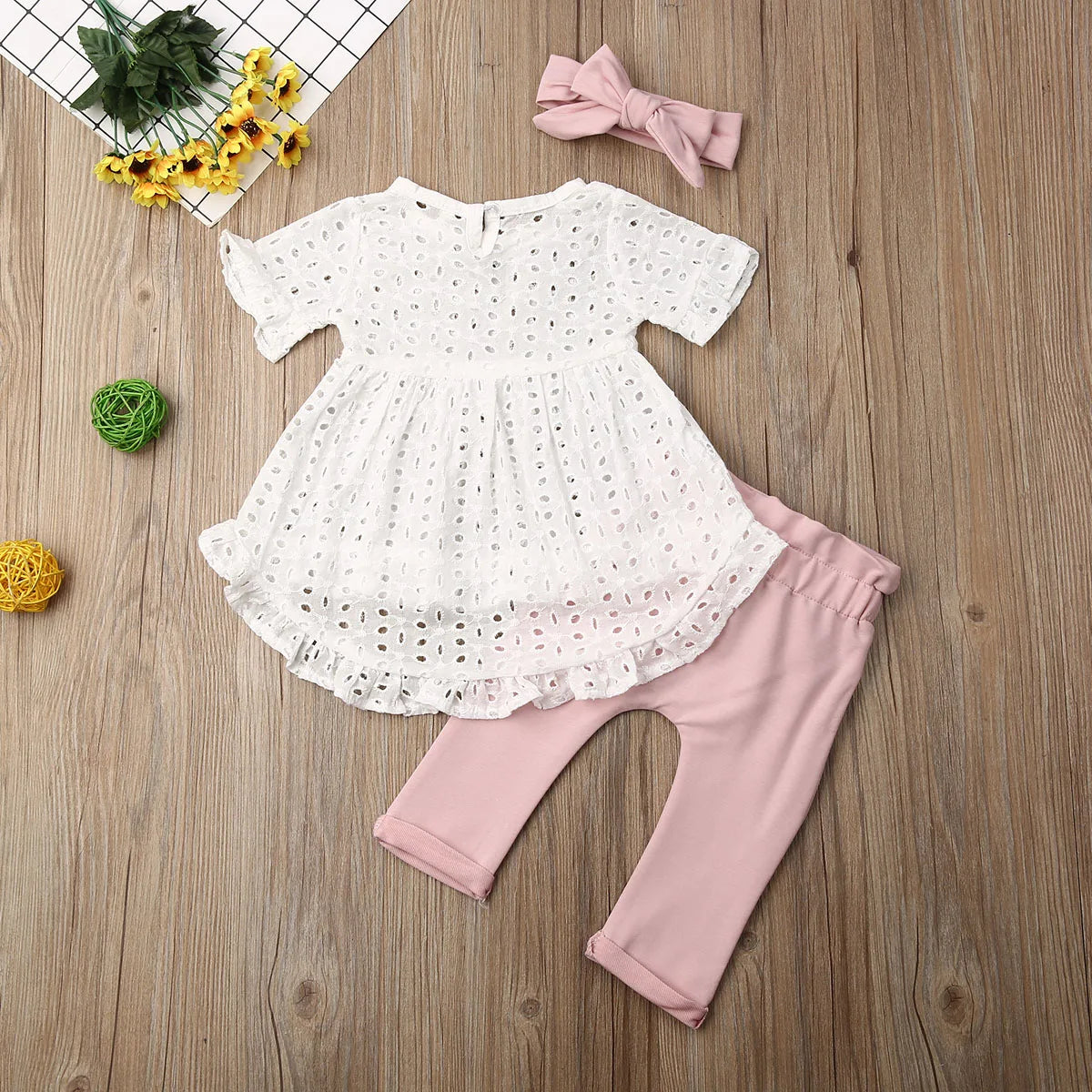 Baby Set 2-teilig für Mädchen | Bluse & Hose